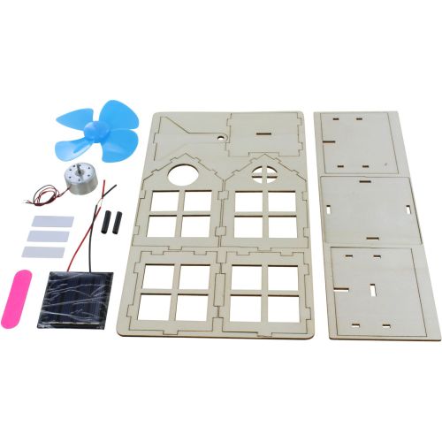 ECO-Wood Solar-Powered Model House DIY STEM Kit photo 2
