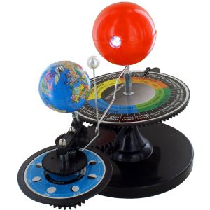 Sun-Earth-Moon Orbital Planetarium Model with Light Photo 2