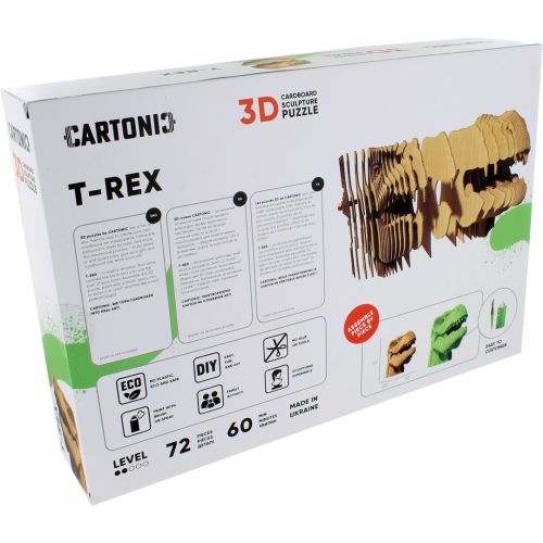 T-Rex Head Cartonic 3D Puzzle photo 3