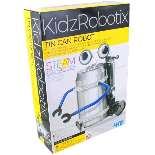 Details about   TIN CAN ROBOT NEW IN BOX Green Science 4M Kidz Labs 