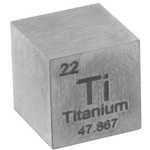 Titanium Metal Cube - 10mm 99.95 Pure .