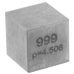 Titanium Metal Cube - 10mm 99.95 Pure  Photo 2