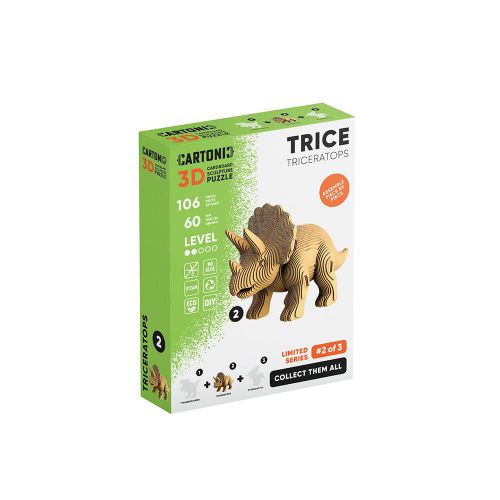 Triceratops Cartonic 3D Puzzle photo 3
