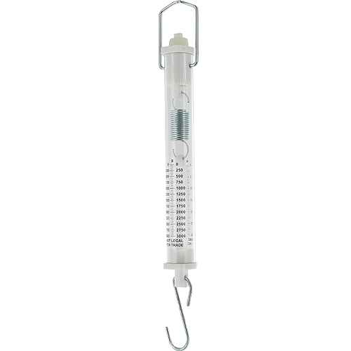 Tubular Spring Scale - White 3000g - Image one