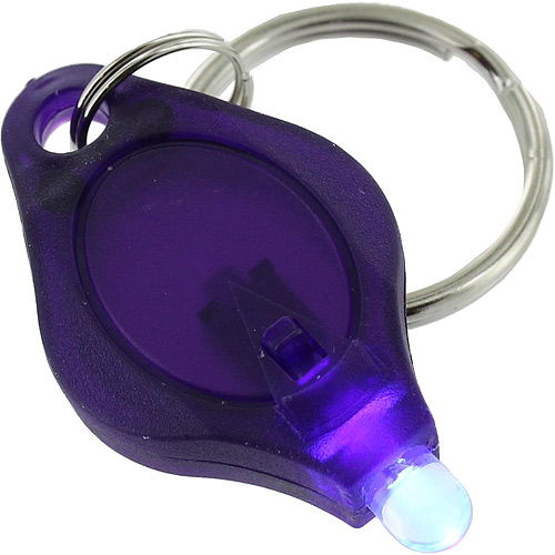 5x UV LED Flashlight Mini Keychain Ultraviolet Purple Black Light Purple New 