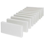 White Streak Plates - set of 10.
