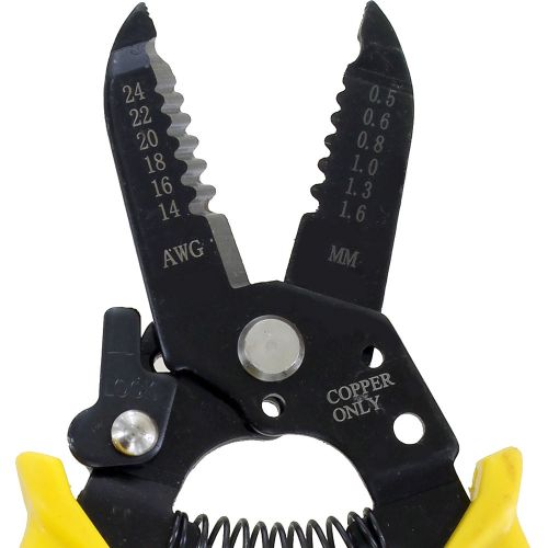 Precise Wire Insulation Remover and Cutter Pliers -24AWG to 14AWG photo 2