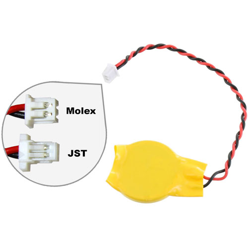 CR2032 Batterie de Secours Bios Carte Mère d'Ordinateur Portable ou PLC -  avec Câble