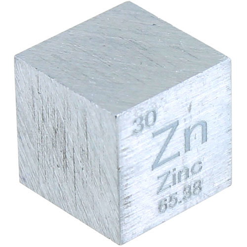 Zinc Metal Cube 10mm 99.95 Pure xUmp
