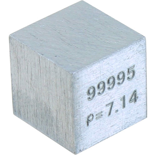 Zinc Metal Cube - 10mm 99.95 Pure  - Image two