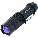 Photo of the: Zoom Focus 365nm LED UV Blacklight Flashlight