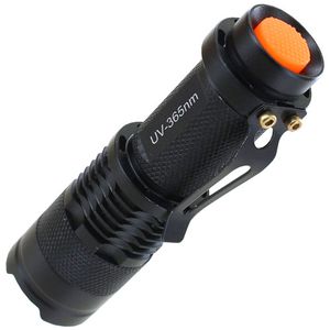 Zoom Focus 365nm LED UV Blacklight Flashlight Photo 2