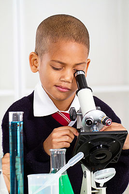Photo of a young scientist